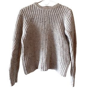 A New Day Cream Speckled Crewneck Sweater